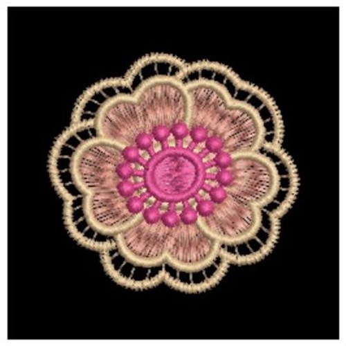 Sweet Heirloom Embroidery Design: 3D FSL Flower 2.74 inches H x 1.93 ...