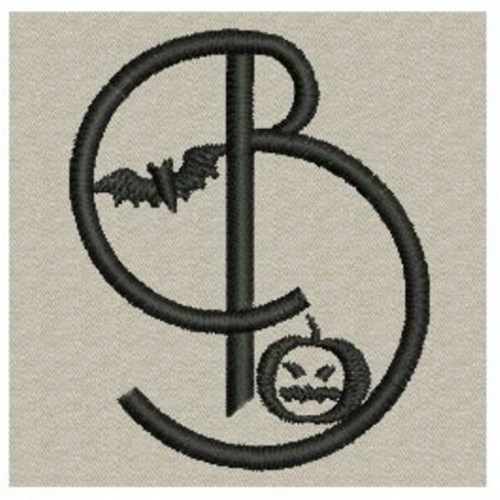 Halloween Letter B Embroidery Designs, Machine Embroidery Designs at
