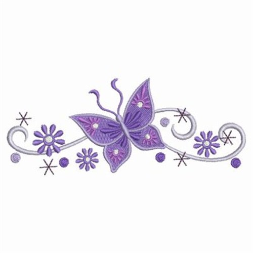 Heirloom Butterfly Border Embroidery Designs, Machine Embroidery ...
