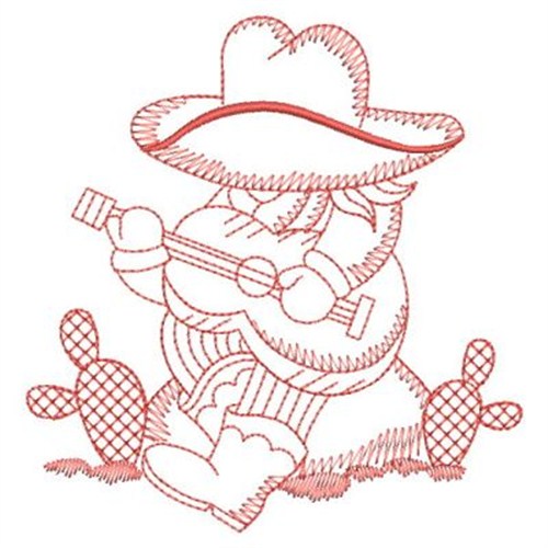 Redwork Sunbonnet Cowboy Embroidery Designs Machine Embroidery Designs