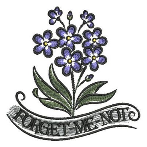 Forget Me Not Alaska Embroidery Designs Machine Largeimg