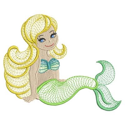 Cute Mermaid Embroidery Designs Machine Embroidery Designs At