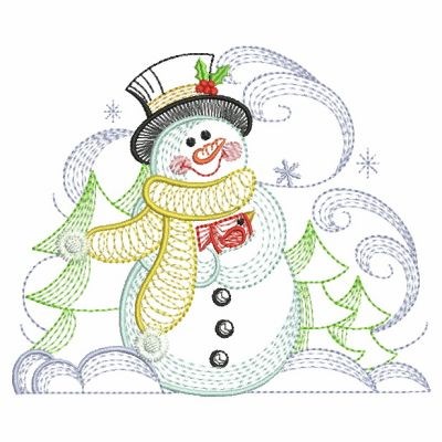 Winter Snowman Embroidery Designs Machine Embroidery Designs at
