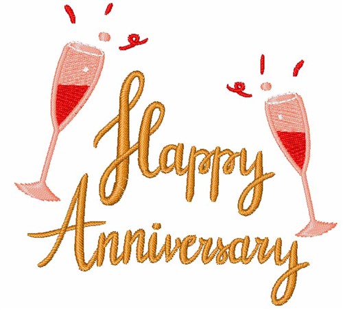Happy Anniversary Embroidery Designs, Machine Embroidery Designs at ...