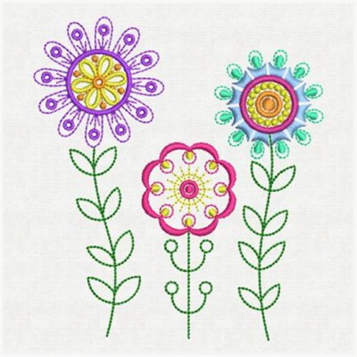 Fancy Flowers Embroidery Designs, Machine Embroidery Designs at ...