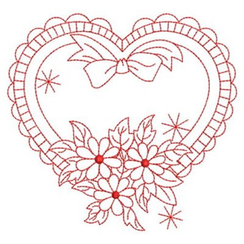 Redwork Floral Heart Embroidery Designs Machine Embroidery Designs At redwork-floral-heart-embroidery-designs-machine-embroidery-designs-at