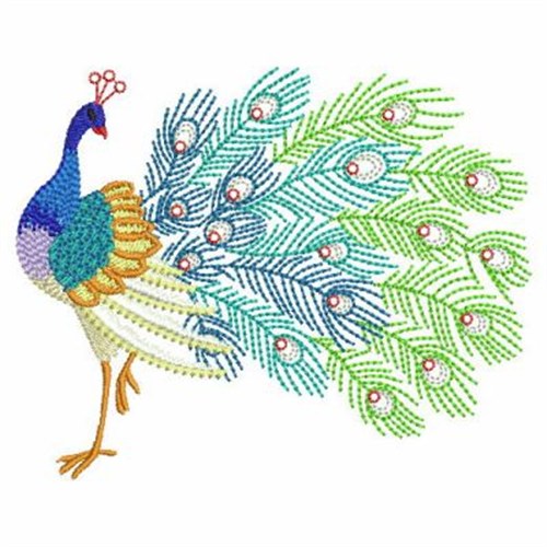 Crystal Peacocks Embroidery Designs, Machine Embroidery Designs at