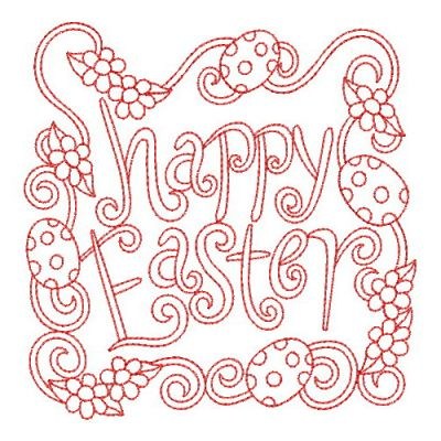Redwork happy easter embroidery designs machine embroidery designs at Redwork happy easter embroidery designs machine embroidery designs at