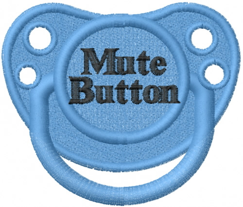 mute button pacifier