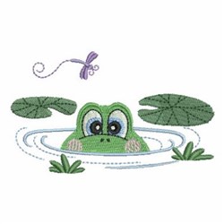 Download Cute Frog & Dragonfly Embroidery Designs, Machine ...