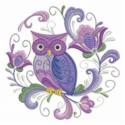 Download Rosemaling Owl Embroidery Designs, Machine Embroidery ...