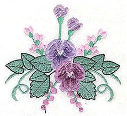 pansy flower embroidery designs free download