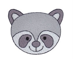 Raccoon Face Embroidery Designs, Machine Embroidery ...