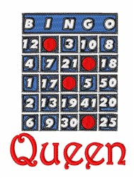 Bingo Queen Embroidery Designs Machine Embroidery Designs At