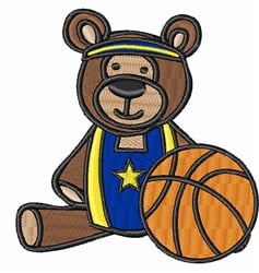 embroidery teddy basketball bear embroiderydesigns zoom