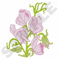 sweet pea embroidery