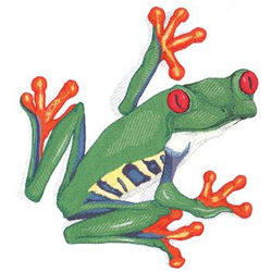 Download Red Eyed Tree Frog Embroidery Designs, Machine Embroidery ...