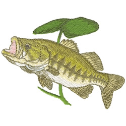Largemouth Bass Embroidery Designs Machine Embroidery Designs at Largemouth bass embroidery design by starbird inc