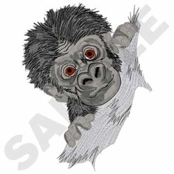 Gorilla Walking Embroidery
