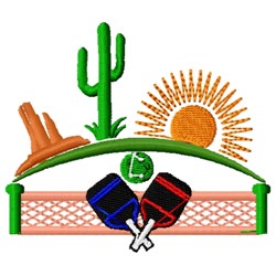 Desert Pickleball Embroidery Designs, Machine Embroidery Designs at