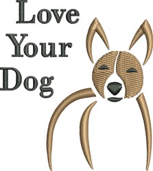 Love your dog embroidery design pack by favpro designs animals