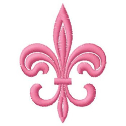 Gunold Embroidery Design: Fleur-de-Lis 3.38 inches H x 2.44 inches W