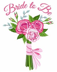 Bride To Be In Wedding Embroidery