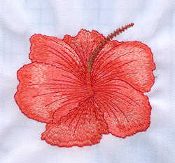 Hand Embroidery Hibiscus Embroidery Design