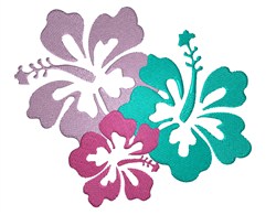 Hawaiian Flowers Embroidery Designs, Machine Embroidery Designs at