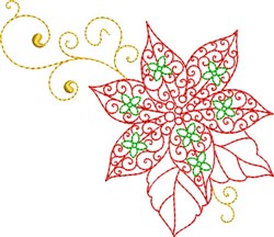 Download Christmas Poinsettia Flower Embroidery Designs, Machine ...