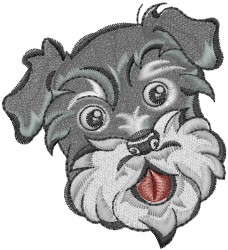 Schnauzer head embroidery designs machine embroidery designs at Schnauzer head embroidery designs machine embroidery designs at