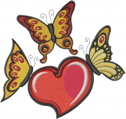 Butterfly heart embroidery designs machine embroidery designs at