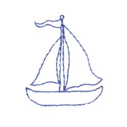 Bluework Sailboat Embroidery Designs, Machine Embroidery ...