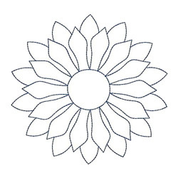 Sunflower quilt outline embroidery designs machine embroidery designs