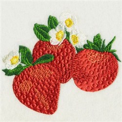 Realistic Strawberry Embroidery Designs, Machine Embroidery Designs at