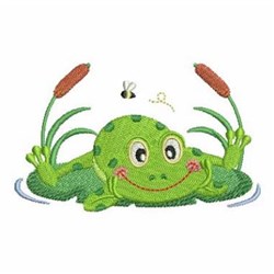 Download Lily Pad Frog Embroidery Designs, Machine Embroidery ...