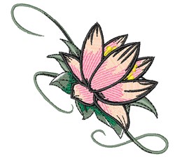 machine embroidery lotus flower designs .pes format