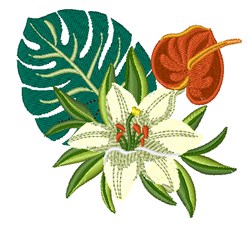 Tropical Flowers Embroidery Designs Machine Embroidery Designs at Embroidery flowers exotic tropical machine embroidery designs