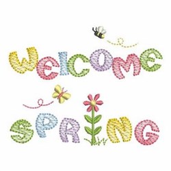 Download Welcome Spring Embroidery Designs, Machine Embroidery Designs at EmbroideryDesigns.com