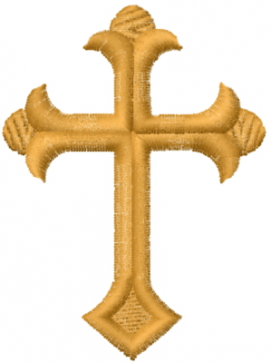 embroidered cross