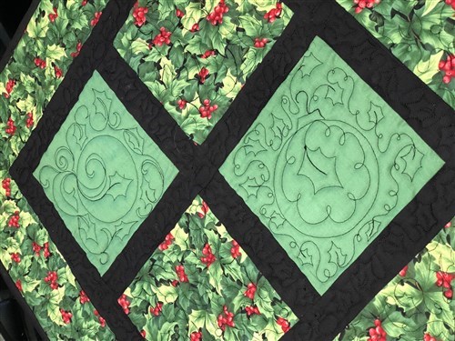 Holly Jolly Embroidery Quilting