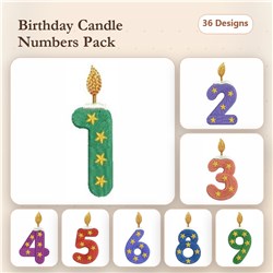 Birthday Number Candles