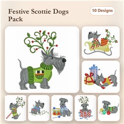 Christmas Scottie Dog