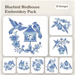 Delft Blue Birdhouses