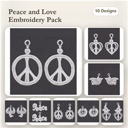 FSL Peace Sign Earrings
