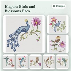 Jacobean Floral Birds
