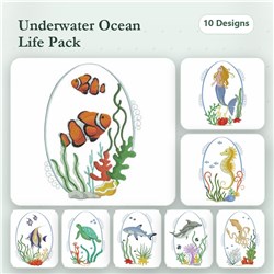 Underwater Scene Ovals