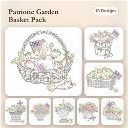 Vintage Patriotic Baskets