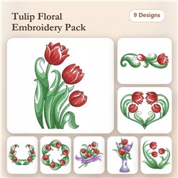 Watercolor Tulips 3