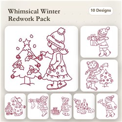 Winter Redwork